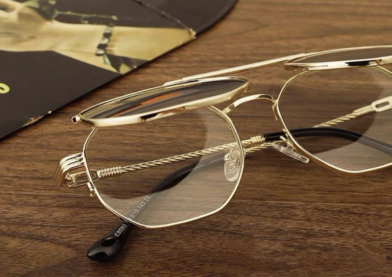 Prescription Sunglasses | Retro Dual-Layer Flip-Up Shades