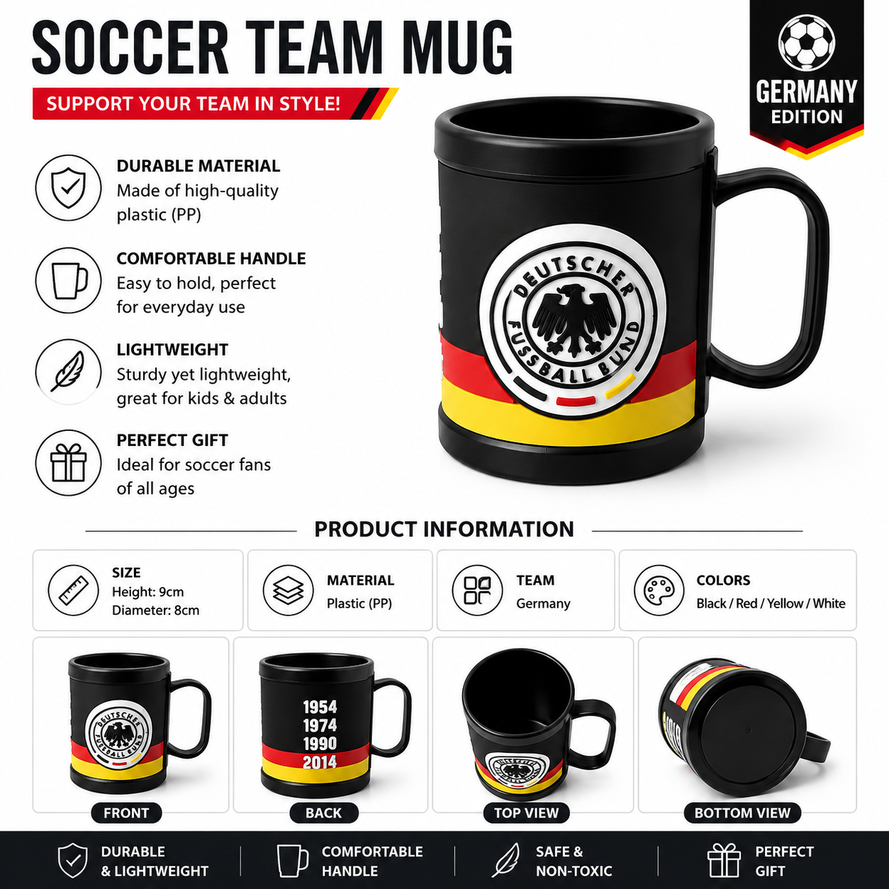 2026 World Cup National Team Ceramic Mug Fan Flag Print Souvenir Cup