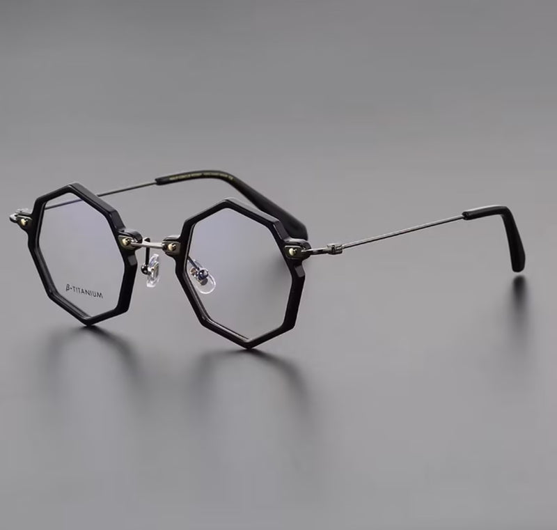 Prescription Glasses | Geometric Hexagonal β-Titanium Optical Frames