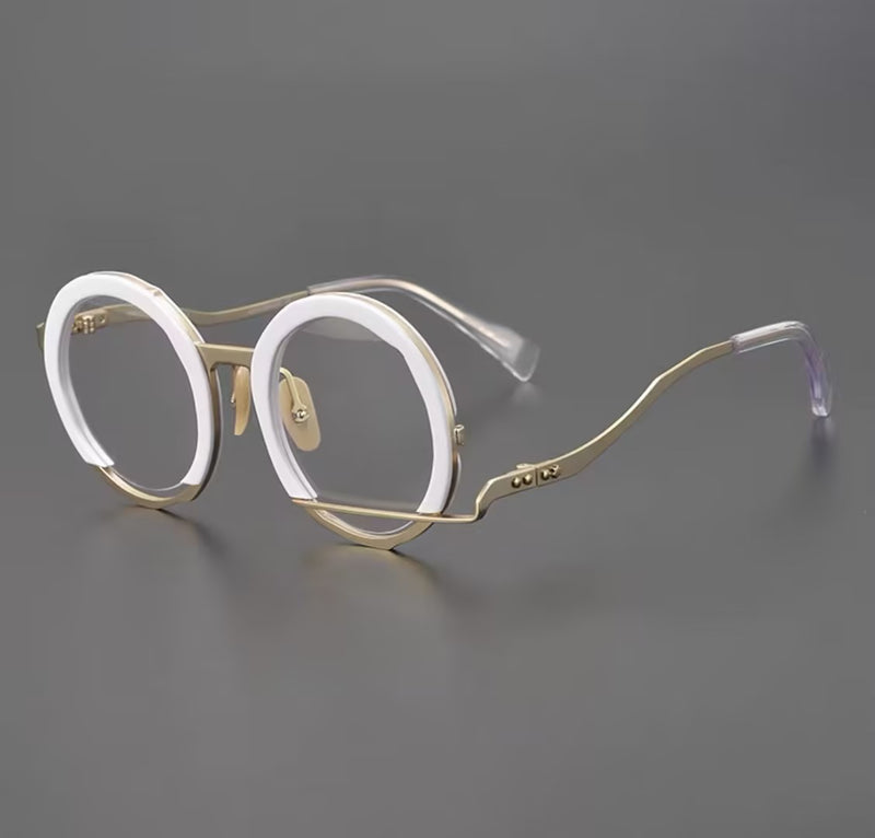 Prescription Glasses | Retro Double Layer Round Optical Frames