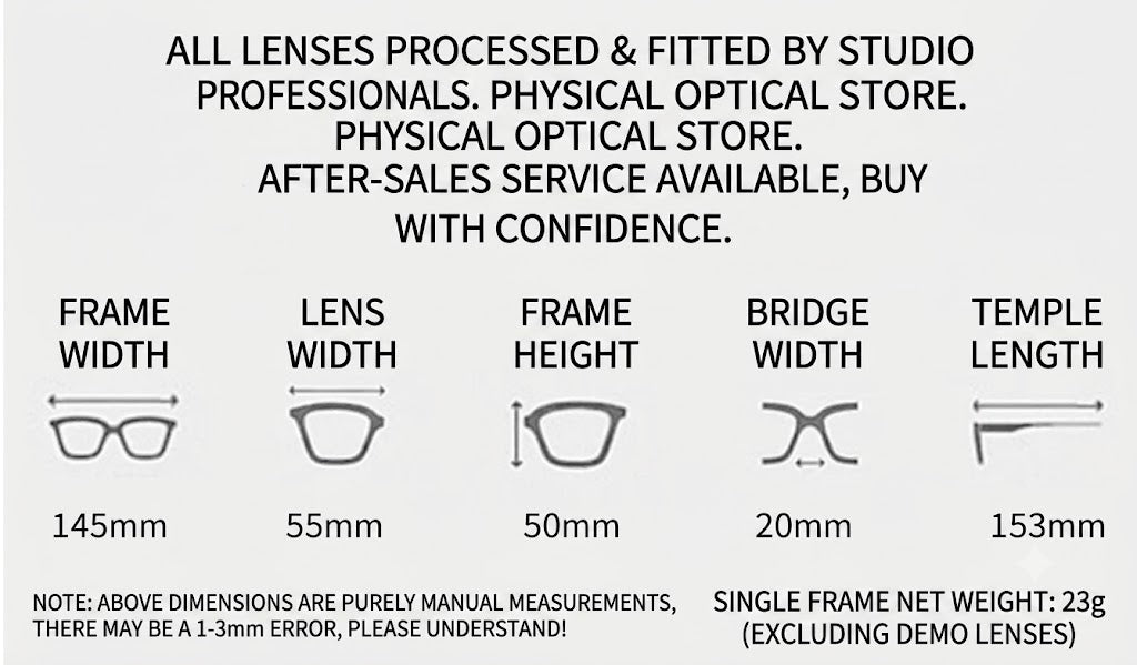 Prescription Glasses | Vintage Square Titanium Glasses, Luxury Carved Frame