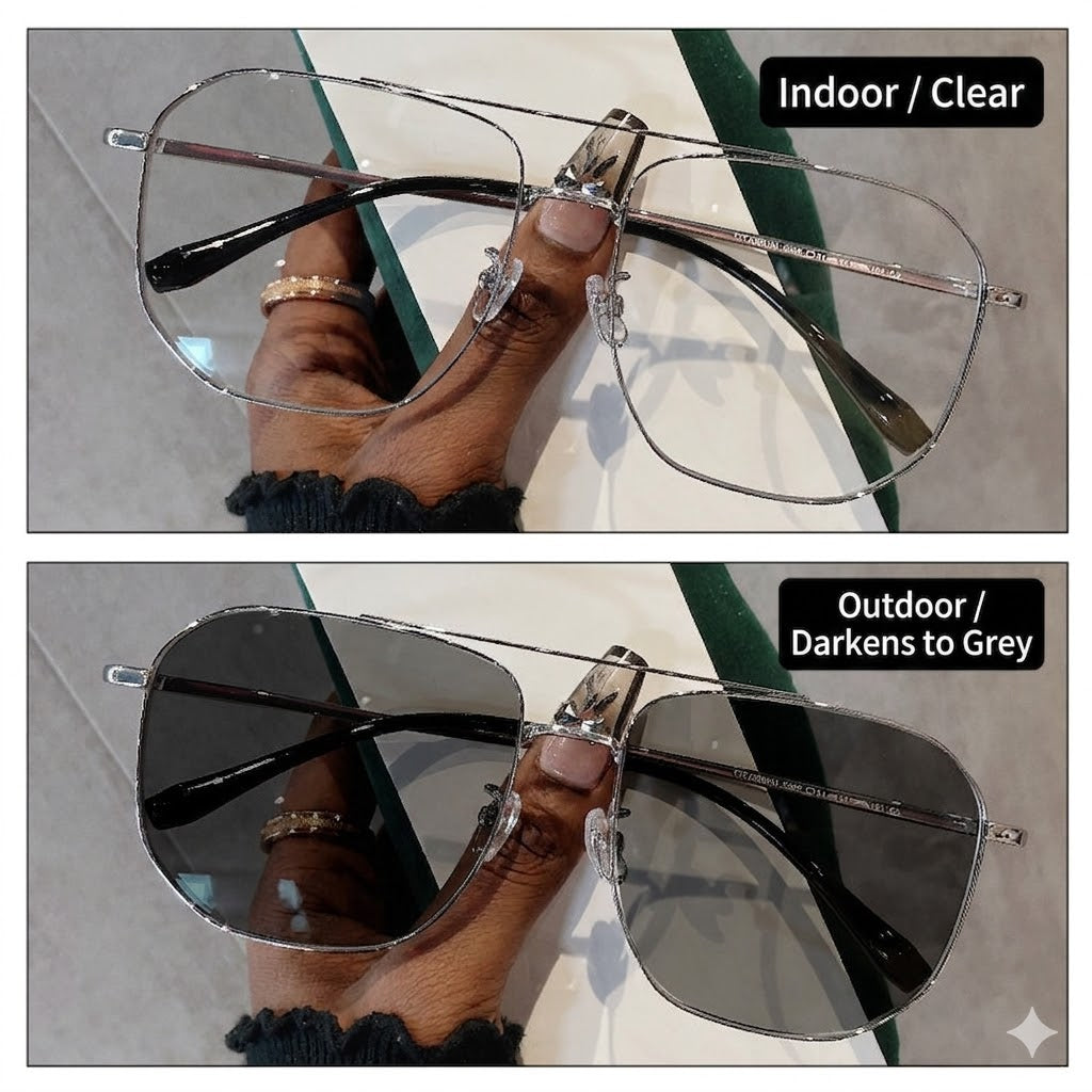 Prescription Men’s Eyeglasses | Large Frame Photochromic Glasses