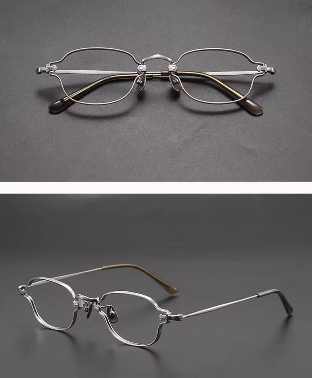Prescription Glasses | Vintage Tiny Oval Titanium Optical Frames