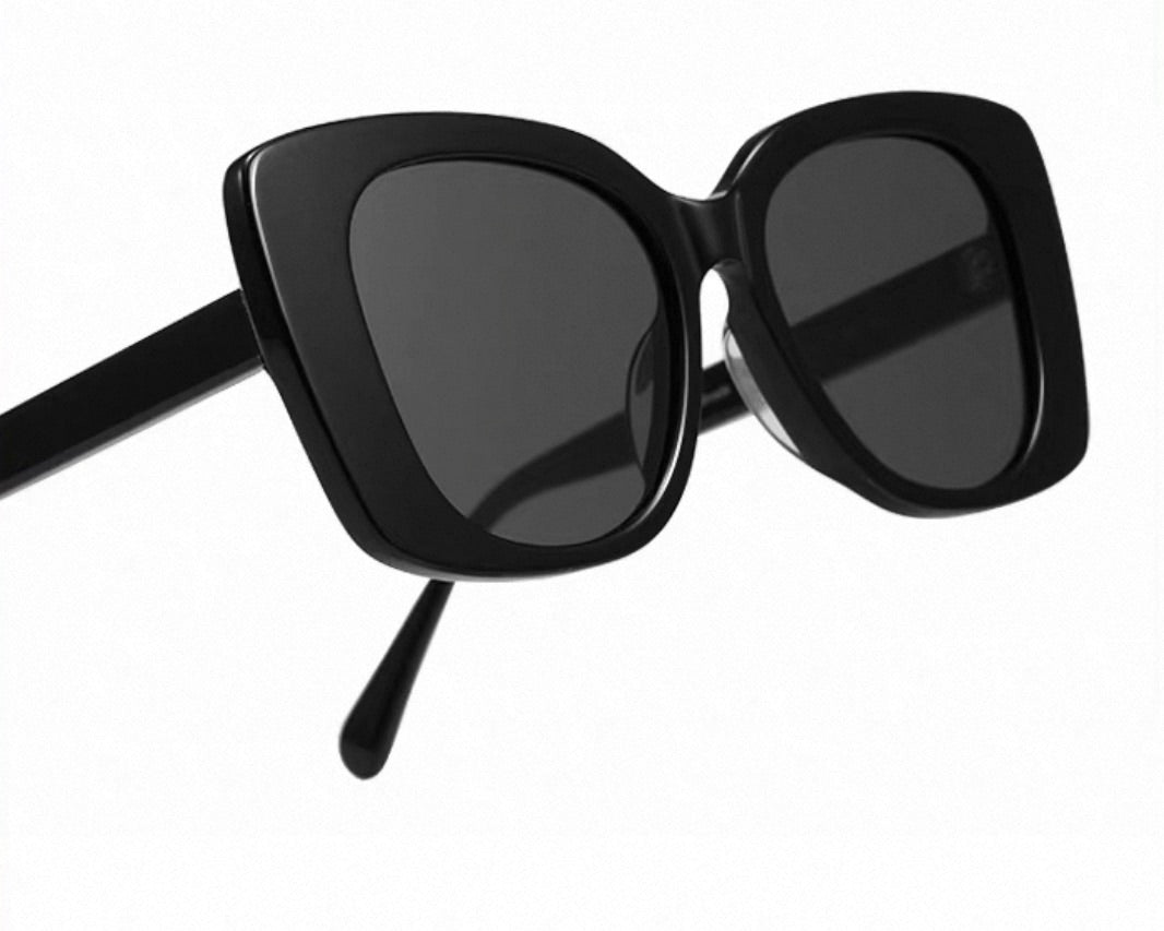 Prescription Sunglasses | Retro Wide Cat Eye Full Acetate Frame