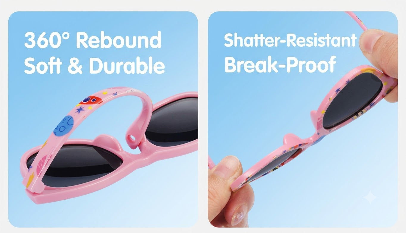 Kids Sunglasses | Soft Flexible Break-Resistant Frame