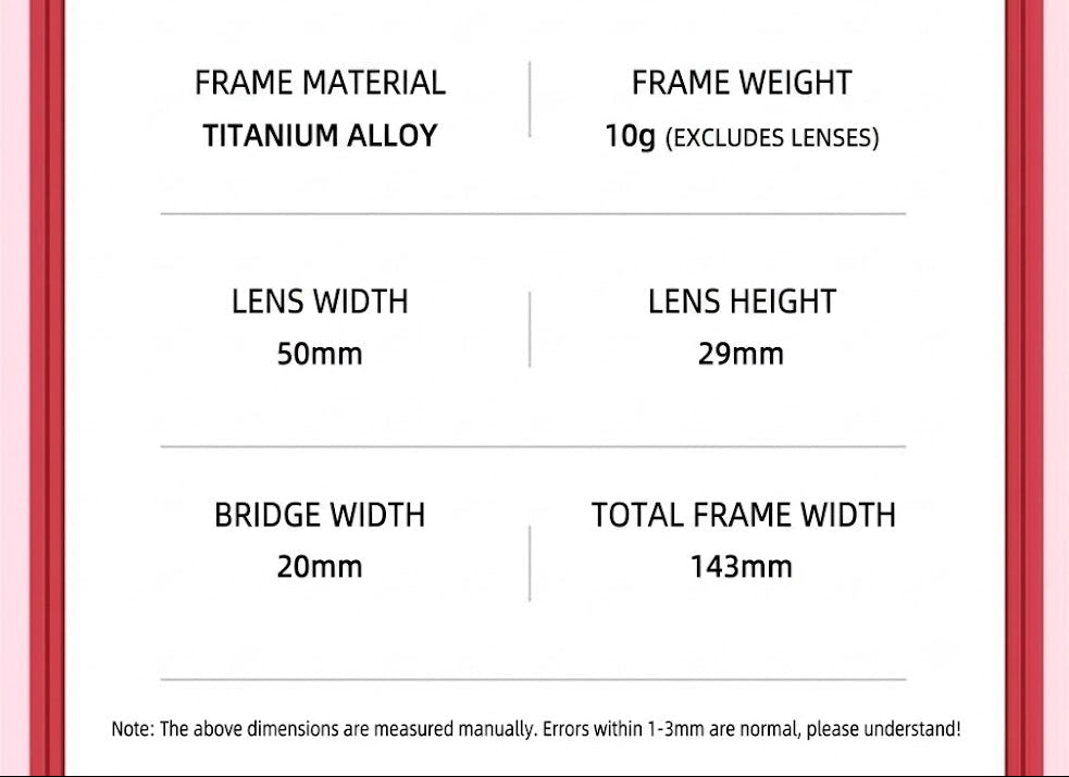 Prescription Glasses |Rimless Titanium Design Frame