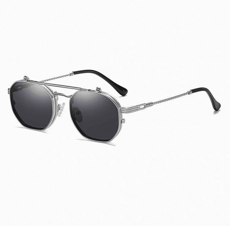 Prescription Sunglasses | Retro Dual-Layer Flip-Up Shades
