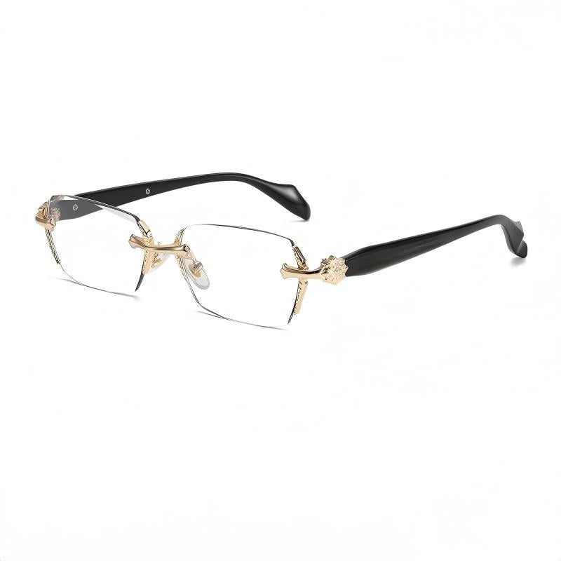 Prescription Reading Glasses, Luxury Rimless High-Definition Frame