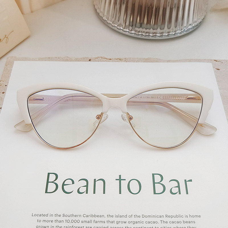 Prescription Women’s Eyeglasses | Browline Cat Eye Elegant Frame