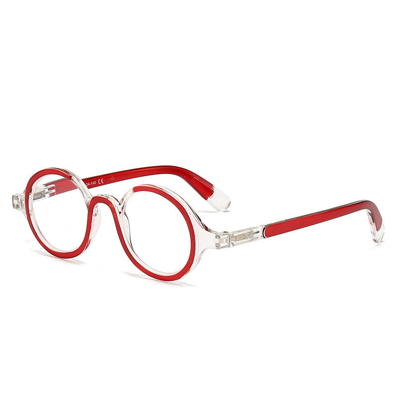 Prescription Reading Glasses, Round Spring Hinge Frame