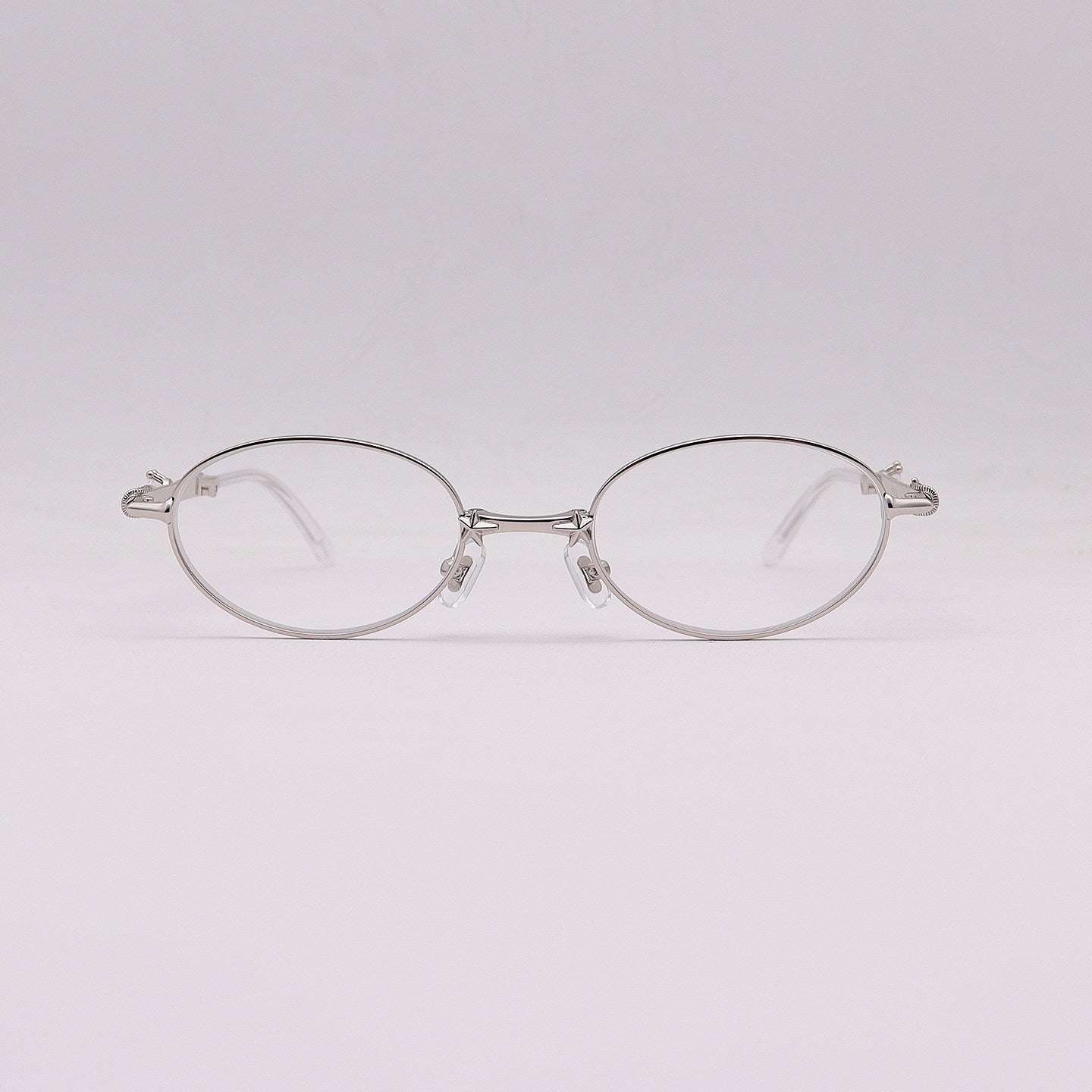 Prescription Women’s Eyeglasses | Foldable Silver Full Rim Oval Frame
