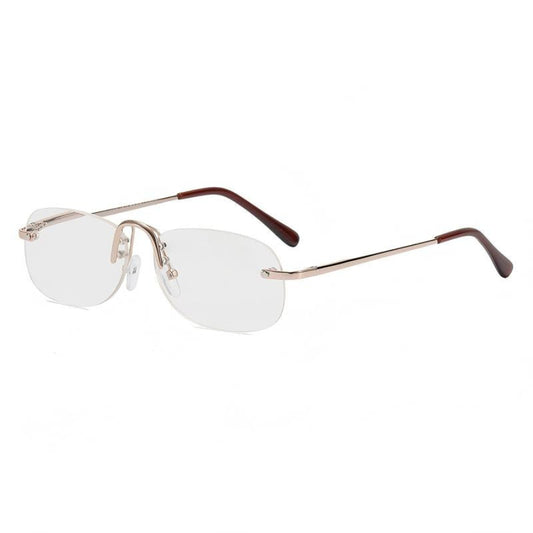 Prescription Reading Glasses, Fashion Rimless Ultra-Light Frame