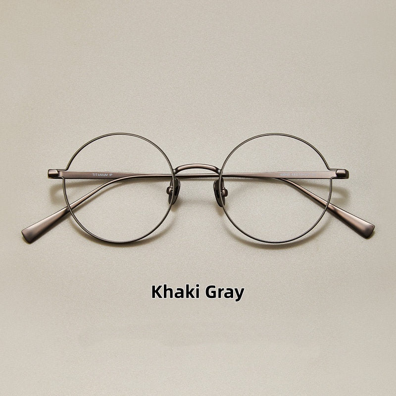Prescription Glasses | Ultra-Light Round Titanium Glasses, 11g Designer Frame
