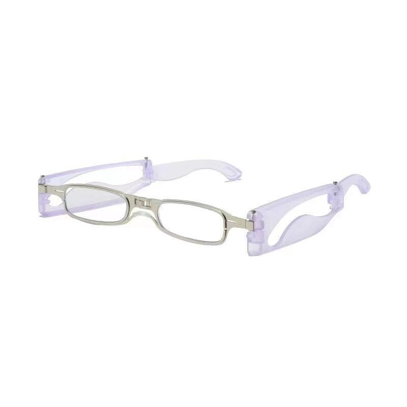 Prescription Reading Glasses, Folding Portable Frame with Neck Chain
