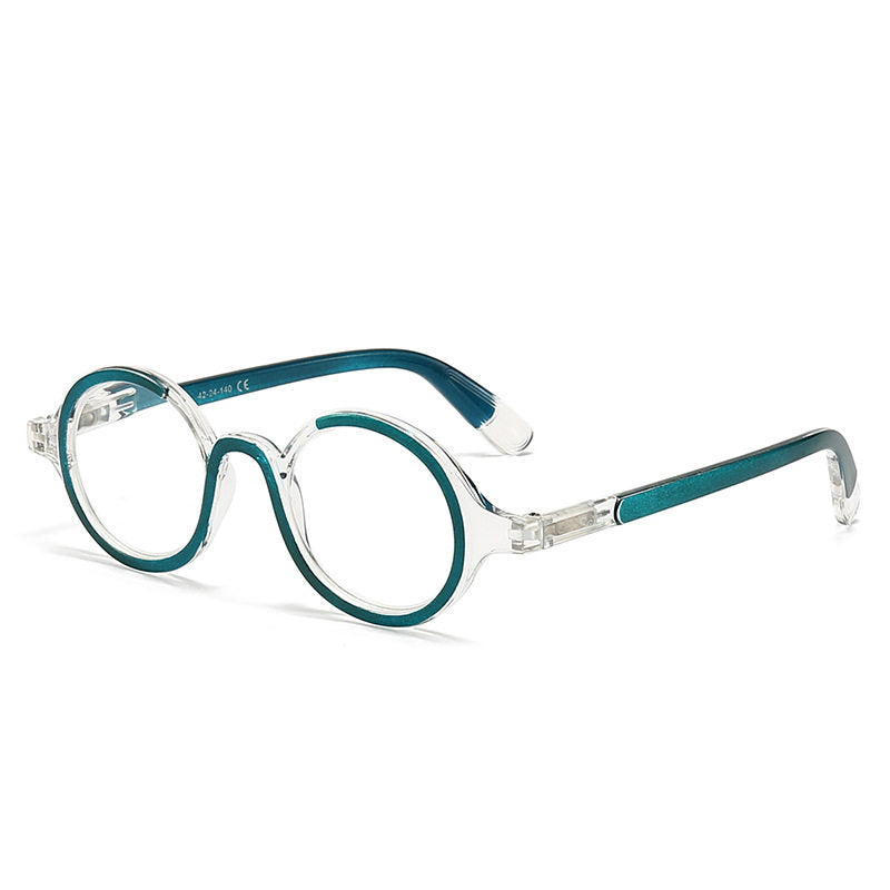 Prescription Reading Glasses, Round Spring Hinge Frame