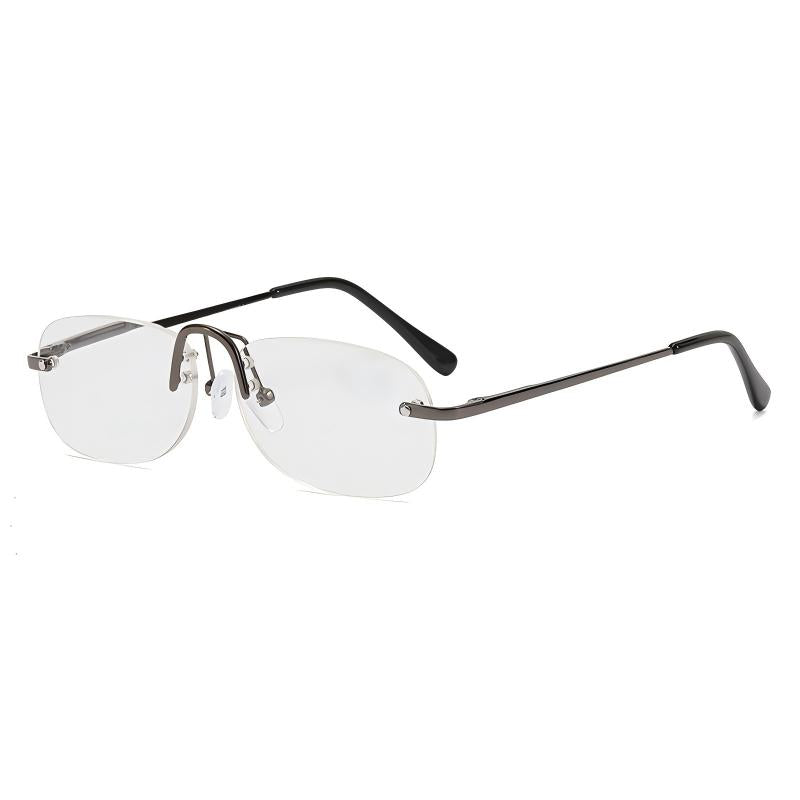 Prescription Reading Glasses, Fashion Rimless Ultra-Light Frame