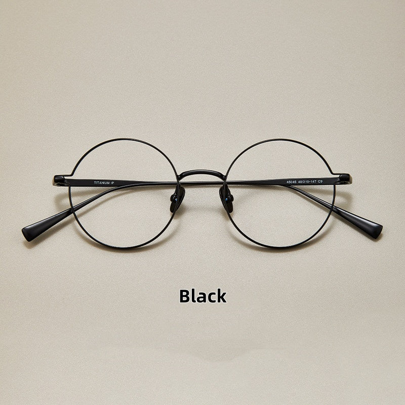 Prescription Glasses | Ultra-Light Round Titanium Glasses, 11g Designer Frame