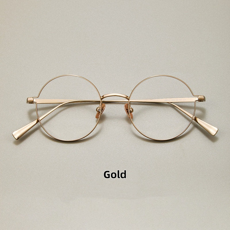Prescription Glasses | Ultra-Light Round Titanium Glasses, 11g Designer Frame