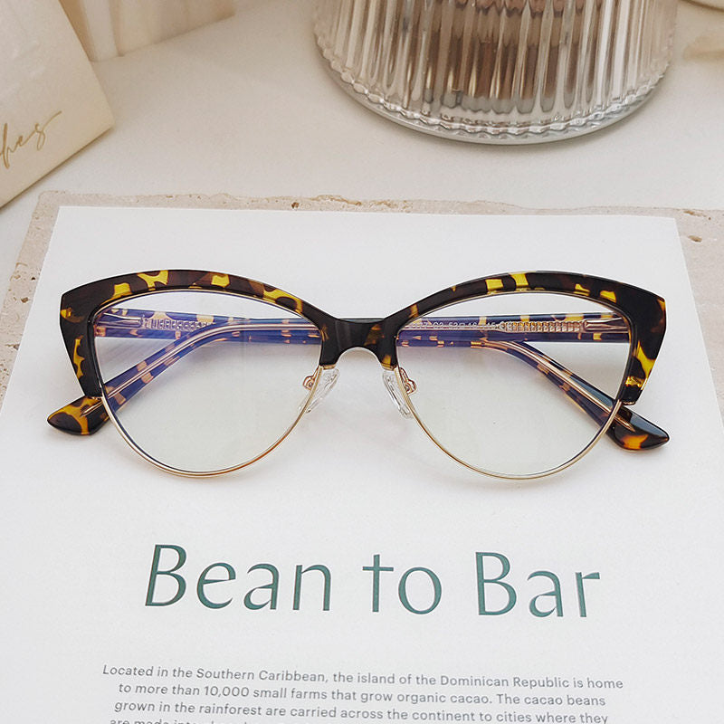 Prescription Women’s Eyeglasses | Browline Cat Eye Elegant Frame
