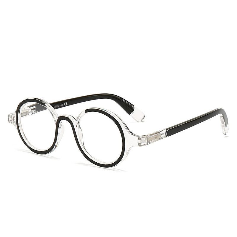 Prescription Reading Glasses, Round Spring Hinge Frame
