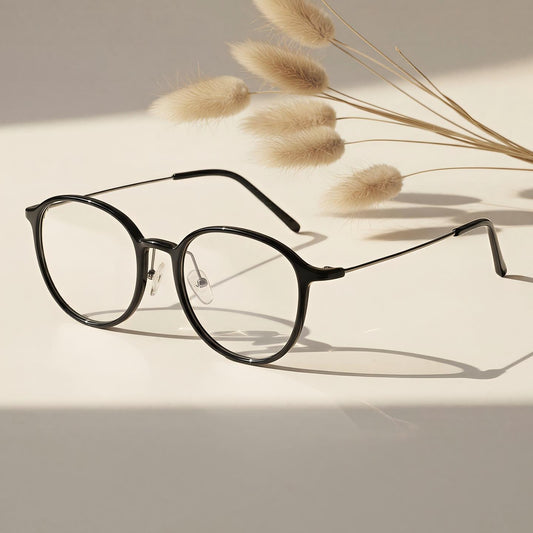 Prescription Reading Glasses, Luxury Round Frame