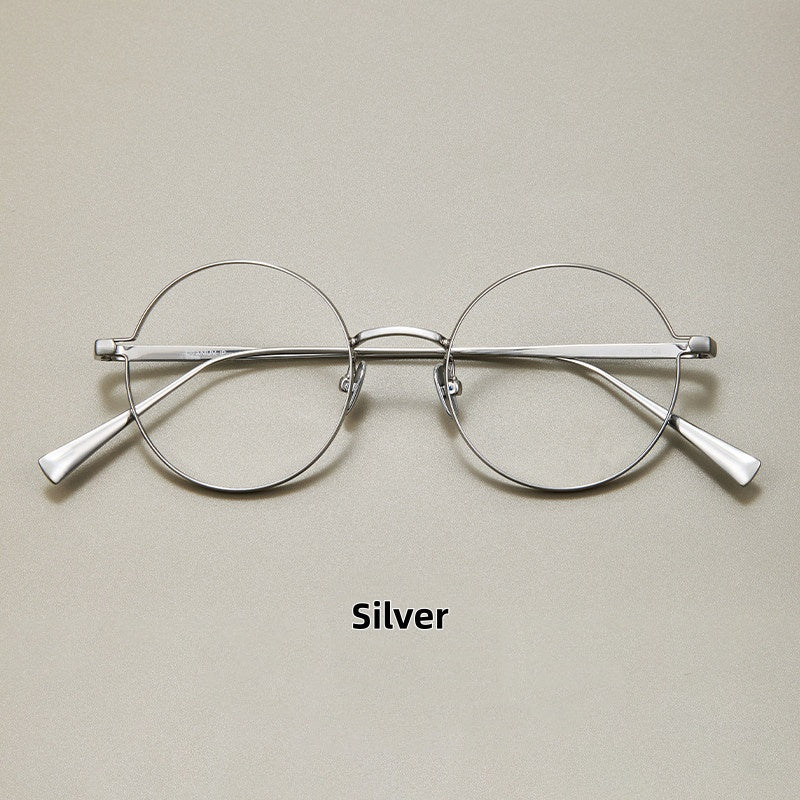 Prescription Glasses | Ultra-Light Round Titanium Glasses, 11g Designer Frame