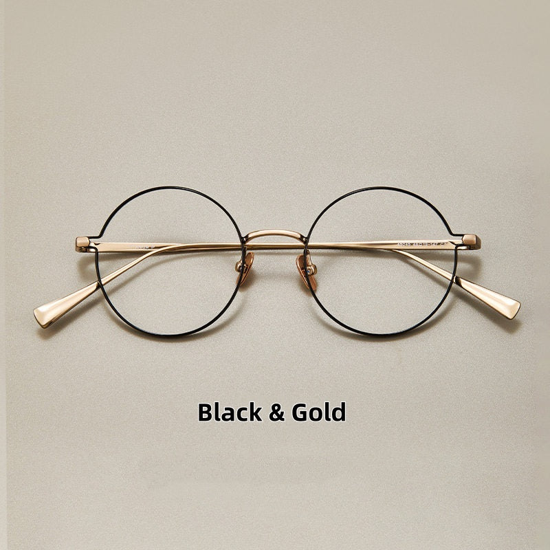 Prescription Glasses | Ultra-Light Round Titanium Glasses, 11g Designer Frame
