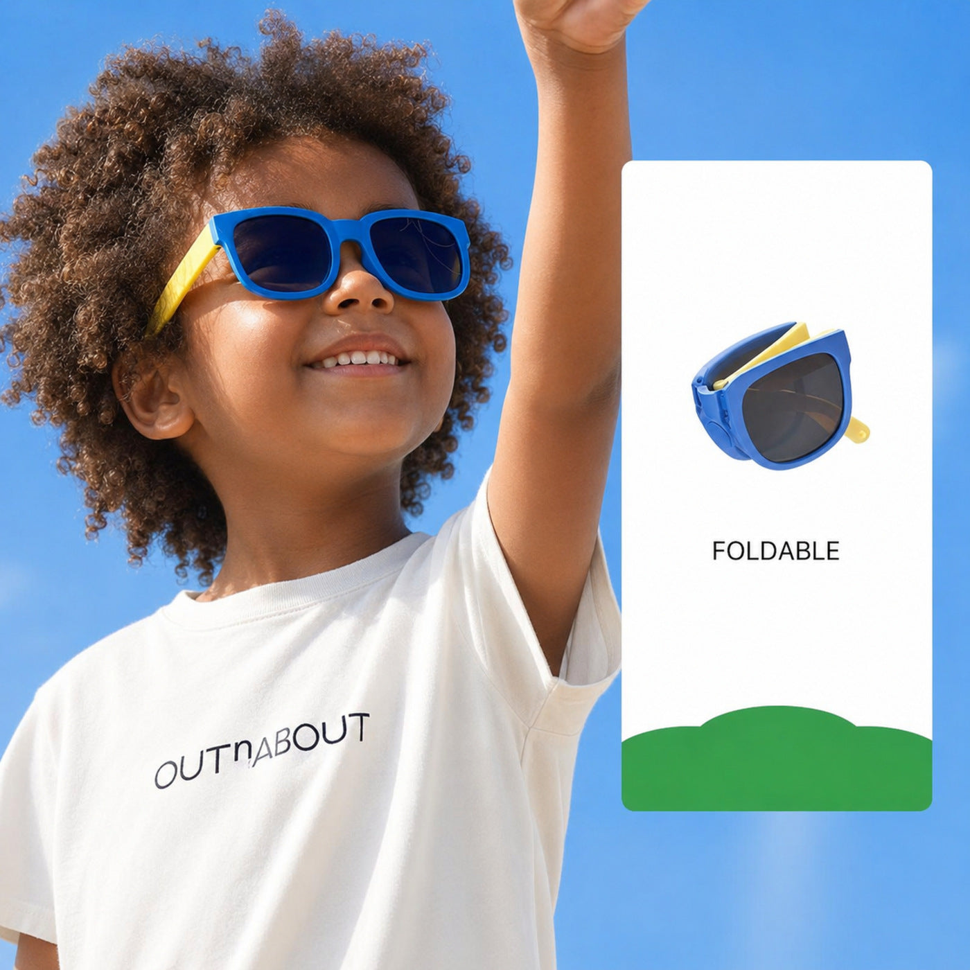 Kids Sunglasses, Polarized UV400 Sun Protection Outdoor Shades