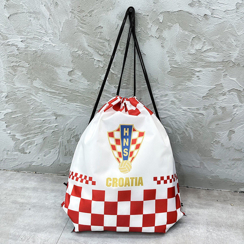 2026 World Cup Team Drawstring Backpack Fan Gym Cinch Bag