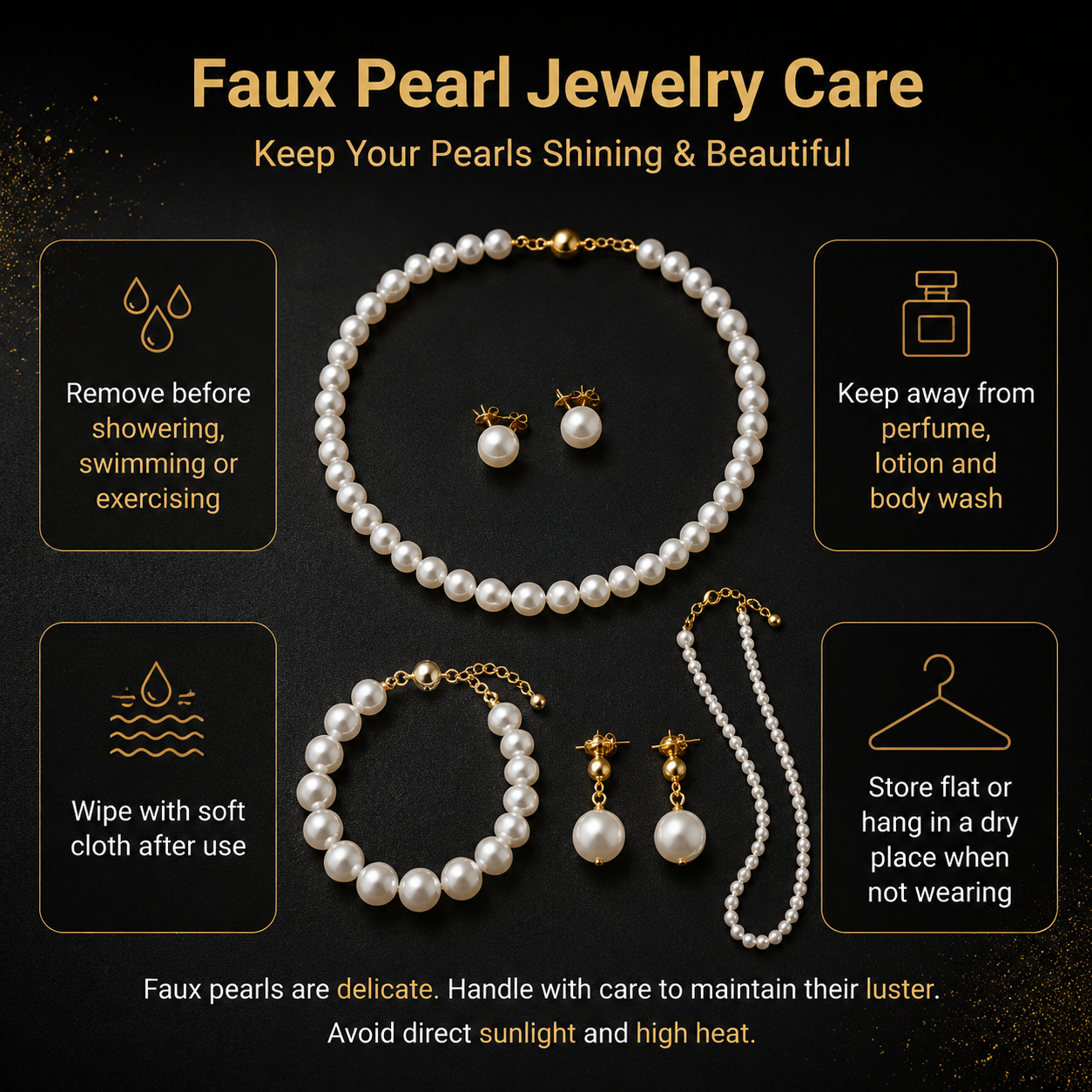 Necklaces | Minimalist Elegant Faux Pearl Choker with Magnetic Clasp